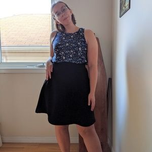 Knee Length Black Skirt